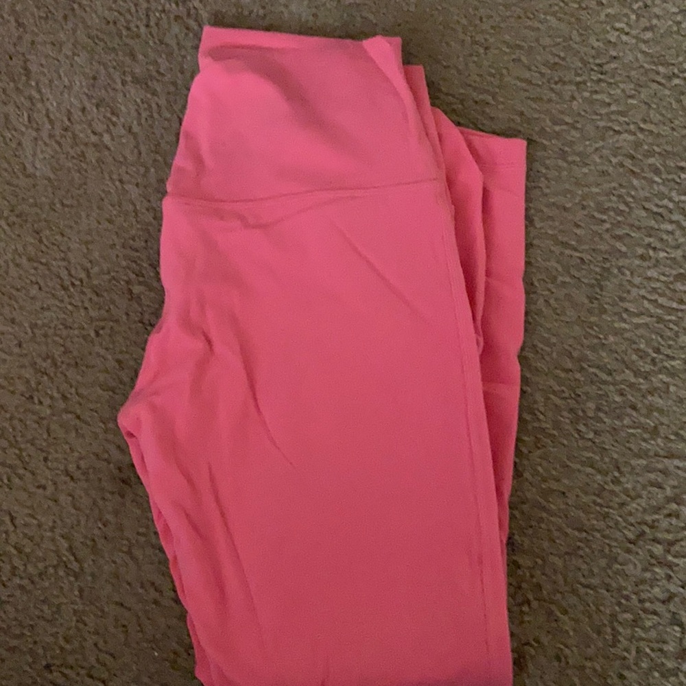 Lululemon Pink Guava align leggings 25 inseam